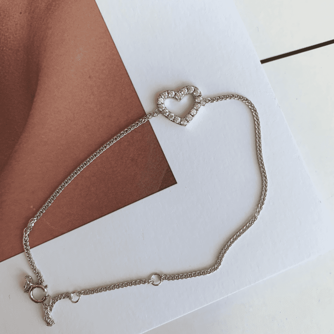 [Clover Jewelry]Heart Shape Lover Bracelet