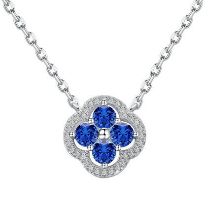 [Clover Jewelry]Exquisite Necklace With Four-Leaf Clover Flower Design