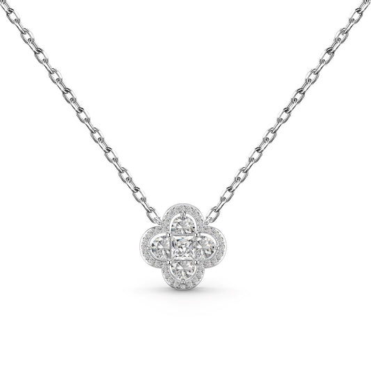 [Clover Jewelry]Spliced Lucky Four-Leaf Clover Versatile Necklace