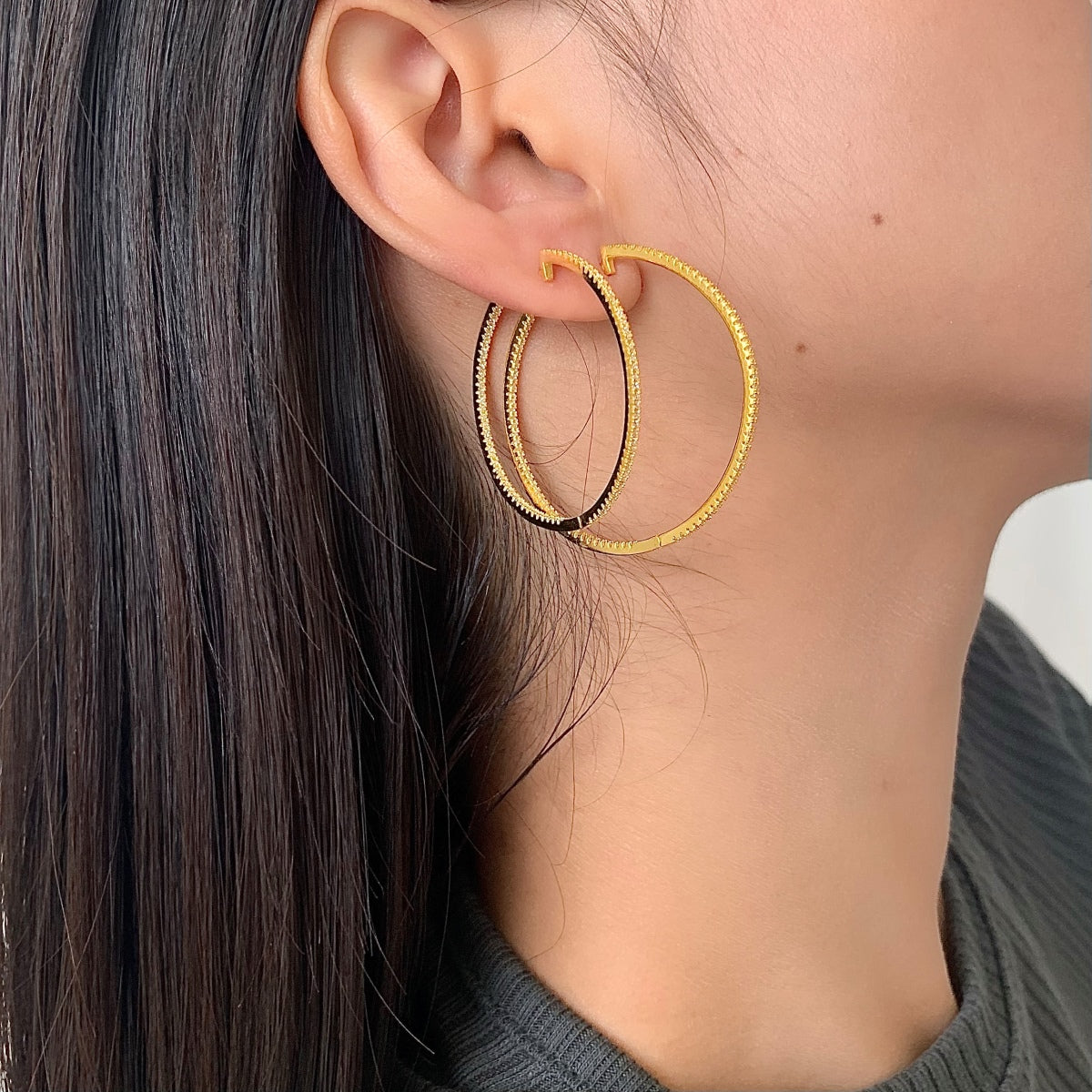 [Clover Jewelry]Popular Large Hoop Earrings