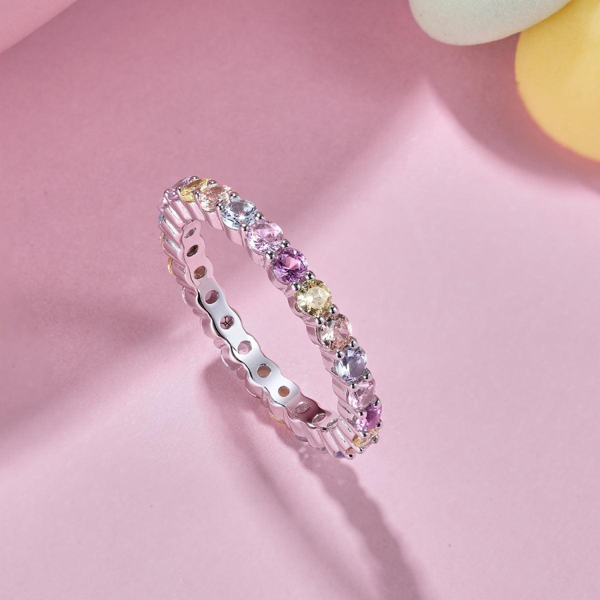 [Clover Jewelry]Dazzling Resplendent Round Cut Party Ring