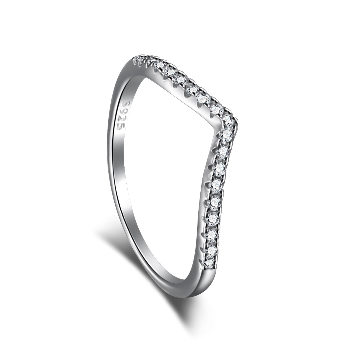 [Clover Jewelry]Elaborate Tennis Band Ring