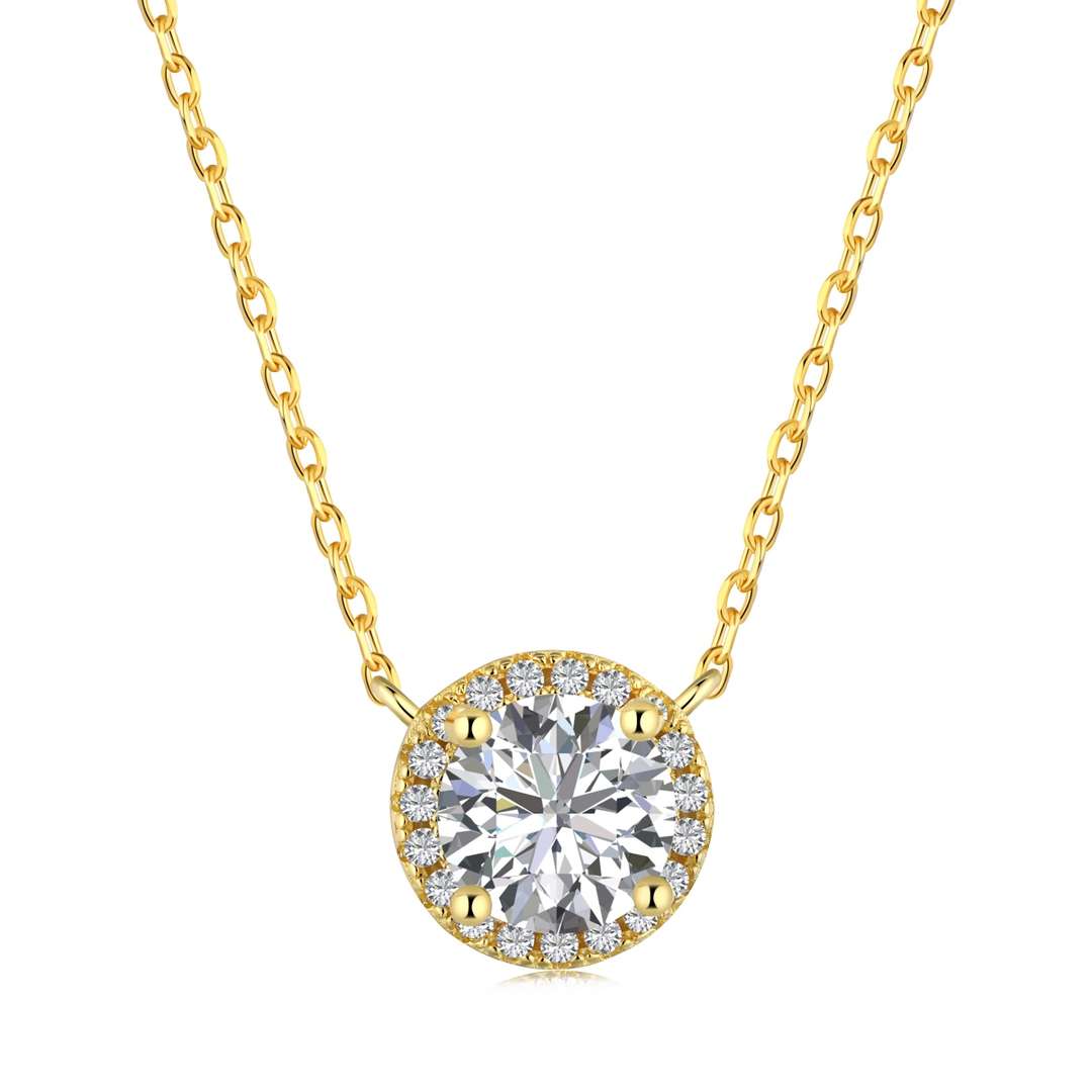 [Clover Jewelry]Luxurious Round Cut Necklace