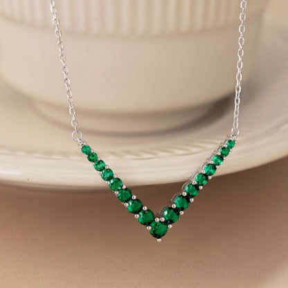 [Clover Jewelry]Ornate Round Cut Necklace