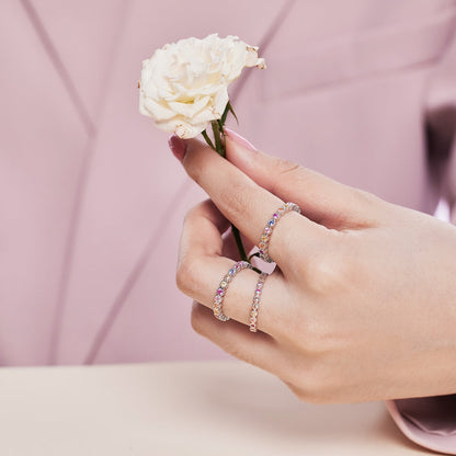 [Clover Jewelry]Elegant Energetic Round Cut Daily Ring