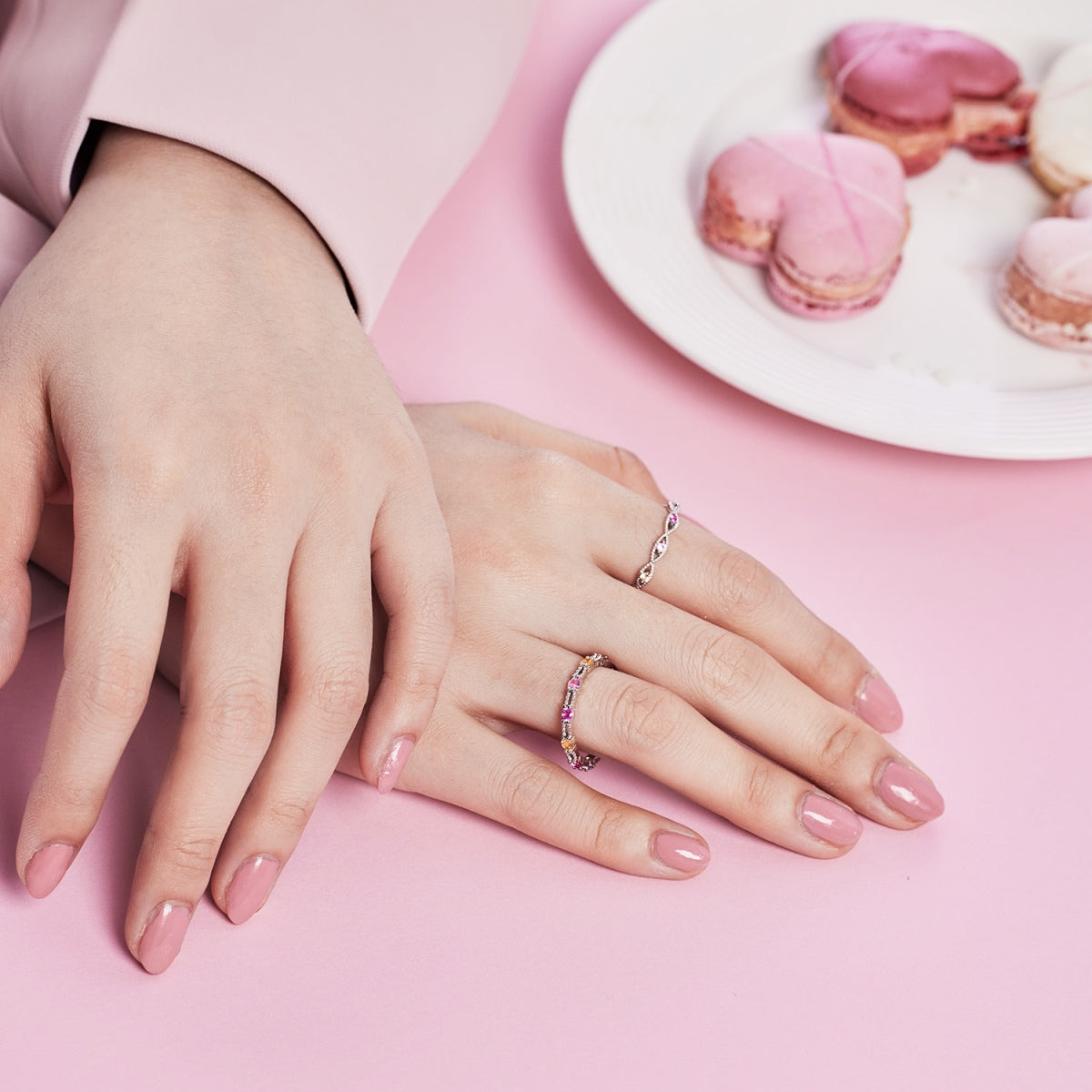 [Clover Jewelry]Elegant Energetic Round Cut Daily Ring