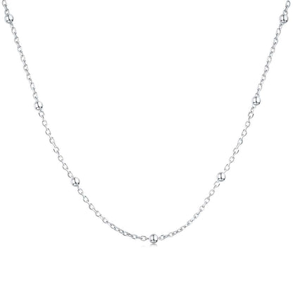 [Clover Jewelry]Small Bead Clavicle Chain Simple Necklace