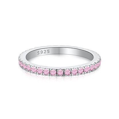 [Clover Jewelry]Delicate Sparkling Round Cut Daily Ring