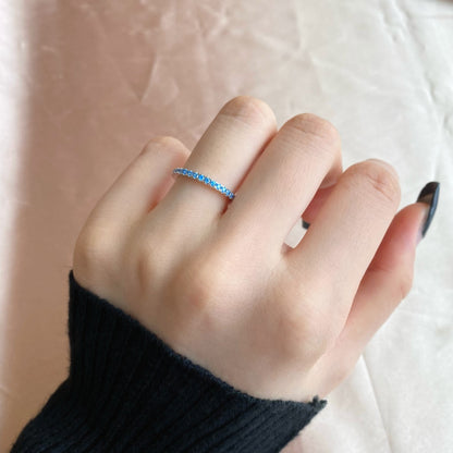 [Clover Jewelry]Delicate Sparkling Round Cut Daily Ring