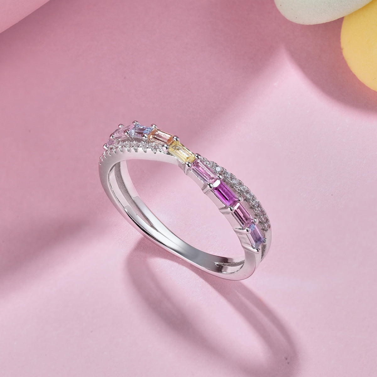 [Clover Jewelry]Energetic Elegant Radiant Cut Party Ring