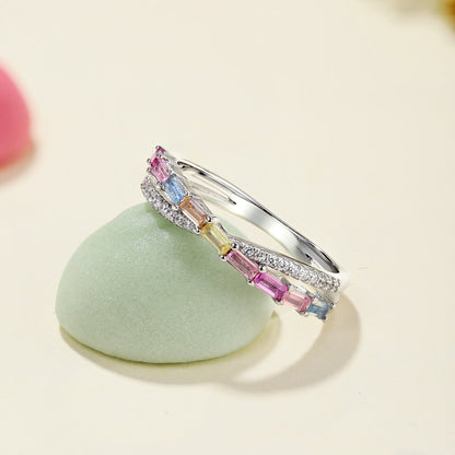 [Clover Jewelry]Energetic Elegant Radiant Cut Party Ring