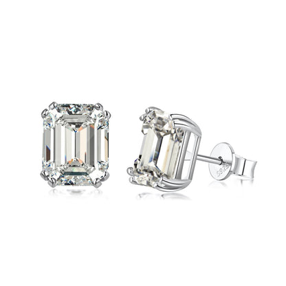 [Clover Jewelry]Dazzling Square Shape Earrings