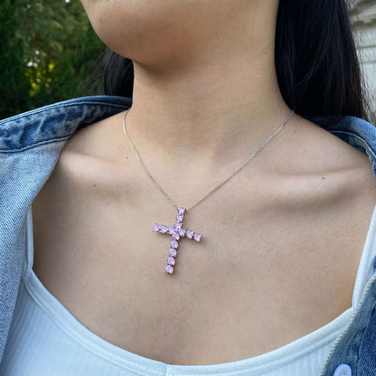 [Clover Jewelry]Radiant Cross Shape Necklace