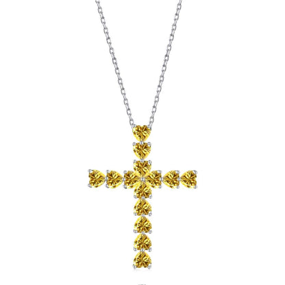 [Clover Jewelry]Radiant Cross Shape Necklace