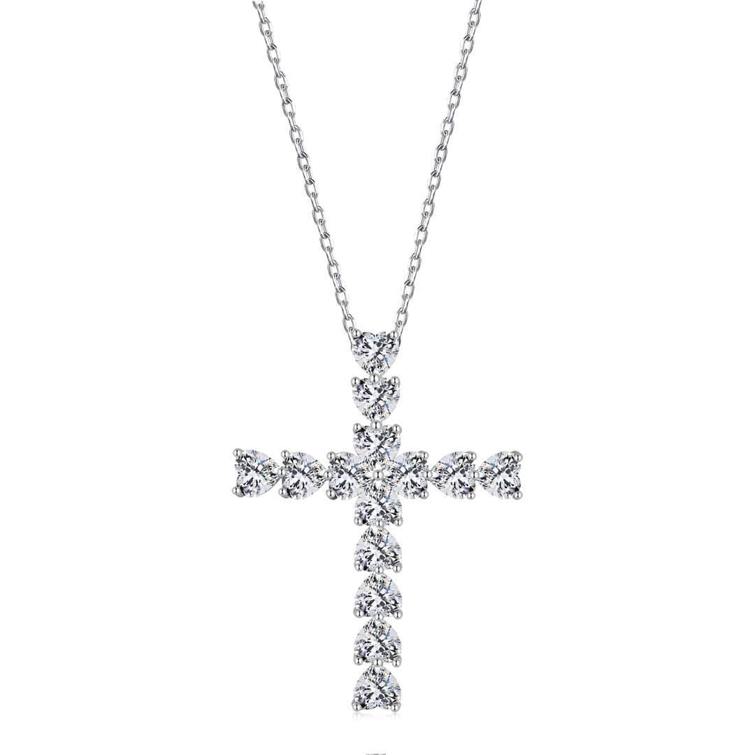 [Clover Jewelry]Radiant Cross Shape Necklace