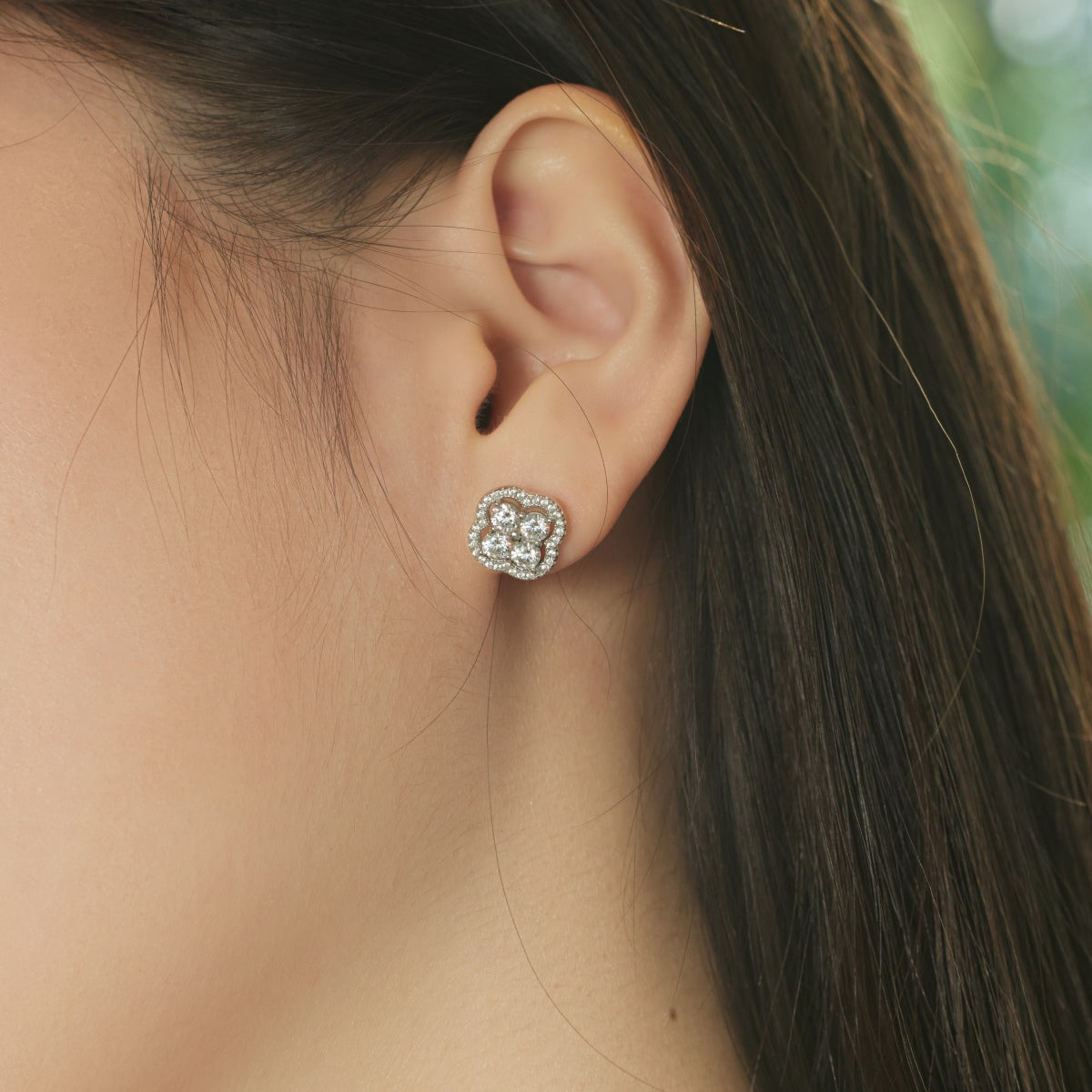 [Clover Jewelry]Four-Leaf Clover Exquisite Earrings