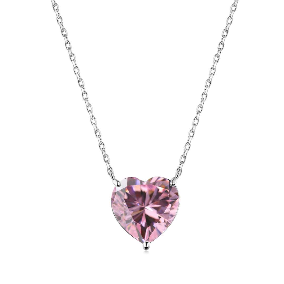 [Clover Jewelry]6.0 carat Radiant Heart Shape Necklace