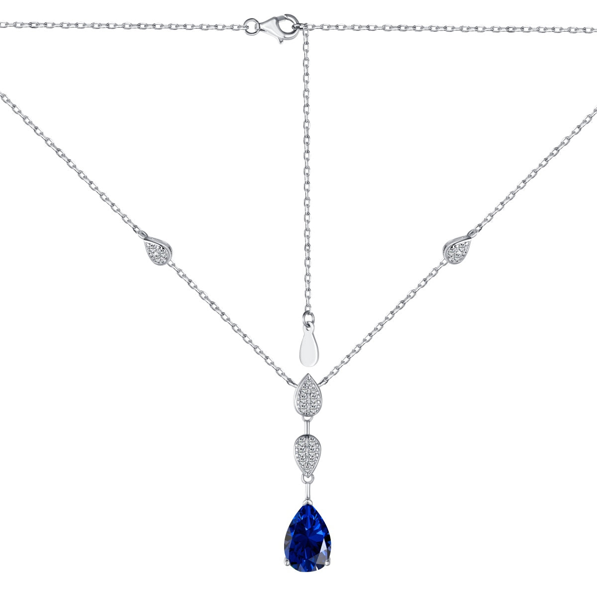 [Clover Jewelry]Dazzling Pear Cut Necklace