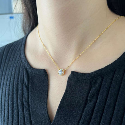 [Clover Jewelry]Luxurious Round Cut Necklace