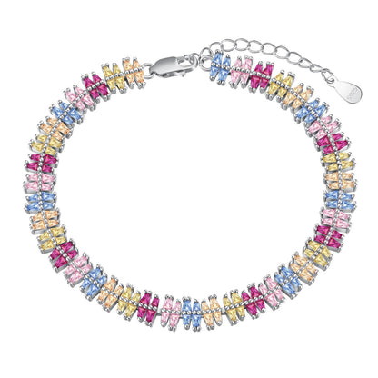 [Clover Jewelry]Sparkling Exquisite Multi Cut Party Bracelet