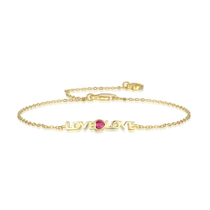 [Clover Jewelry]Romantic Heart Shape Lover Bracelet