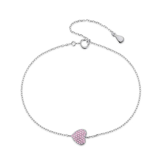 [Clover Jewelry]Heart-Shaped Gentle and Versatile Bracelet