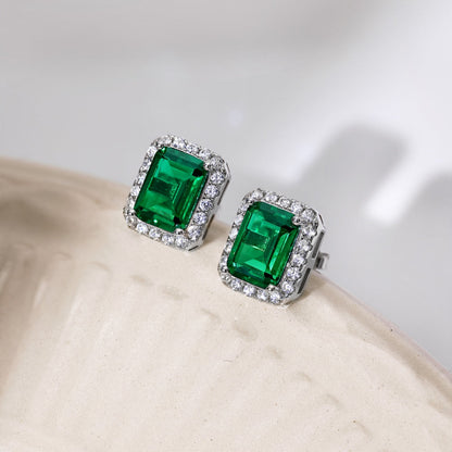 [Clover Jewelry]Luxurious Dainty Emerald Cut Banquet Earrings