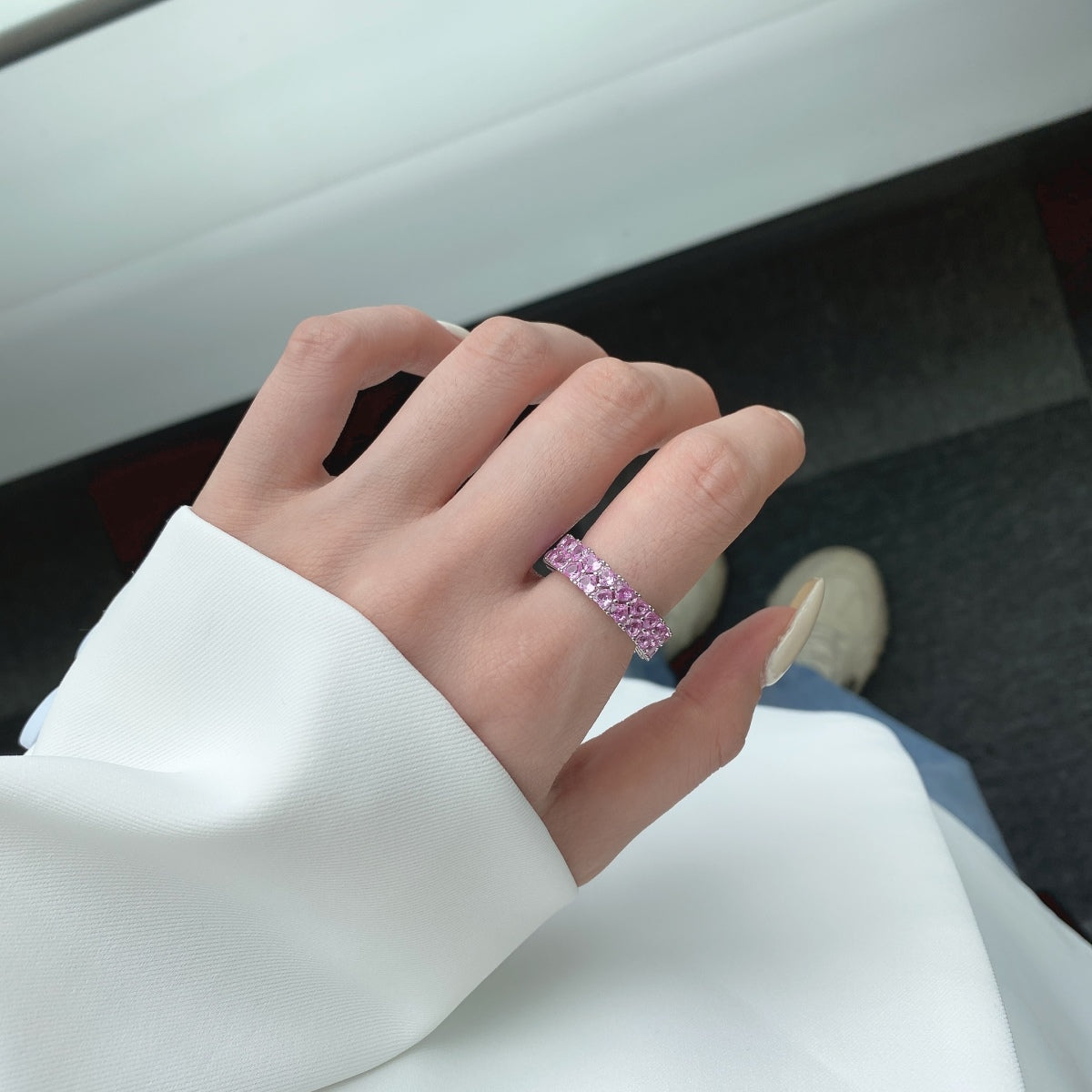 [Clover Jewelry]Sparkling Full Heart Ring