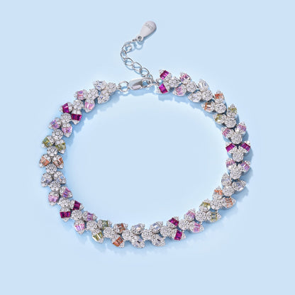 [Clover Jewelry]Dainty Exquisite Flower Shape Daily Bracelet