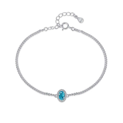 [Clover Jewelry]Exquisite Oval Shape Bracelet