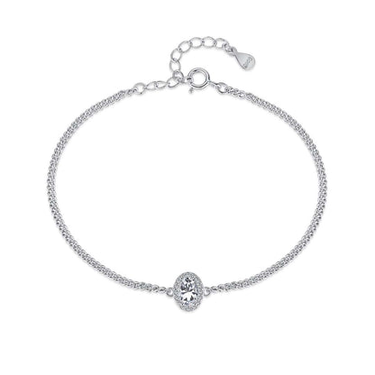 [Clover Jewelry]Exquisite Oval Shape Bracelet