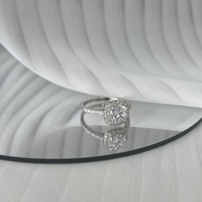 [Clover Jewelry]Dazzling Resplendent Round Cut Wedding Ring