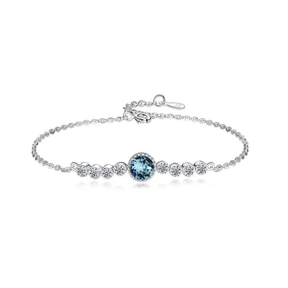 [Clover Jewelry]Luxurious Heart Of The Ocean Bracelet