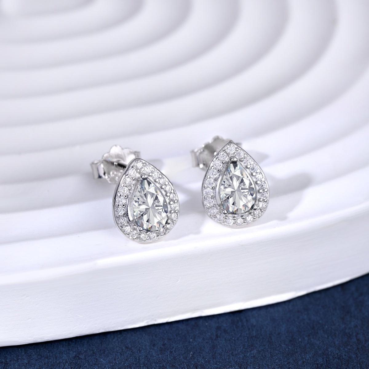 [Clover Jewelry]Luxurious Water Drop Shape Earrings