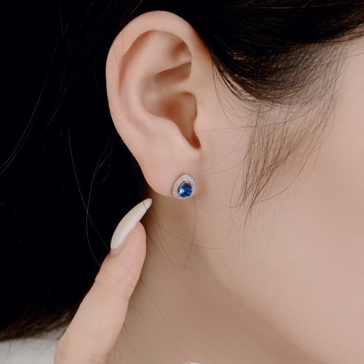 [Clover Jewelry]Luxurious Water Drop Shape Earrings