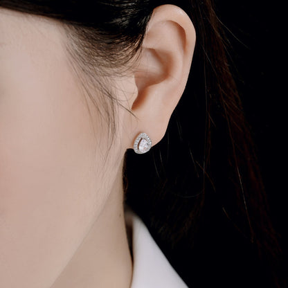 [Clover Jewelry]Luxurious Water Drop Shape Earrings