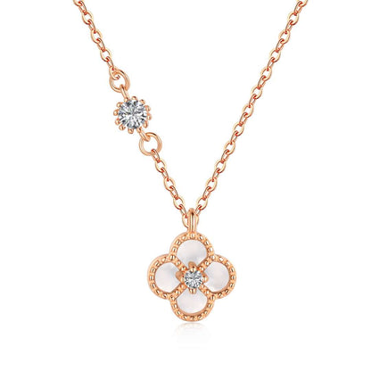 [Clover Jewelry]Delicate Flower Shape Necklace