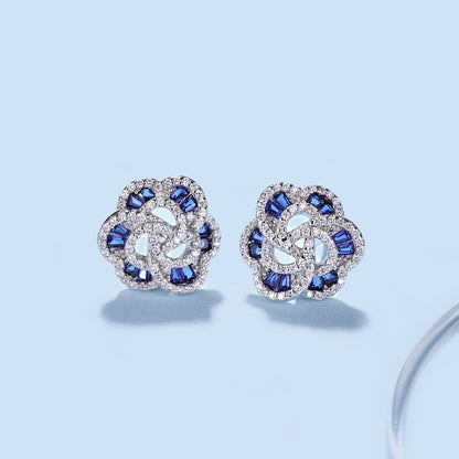 [Clover Jewelry]Exquisite Flower Shape Daily Earrings