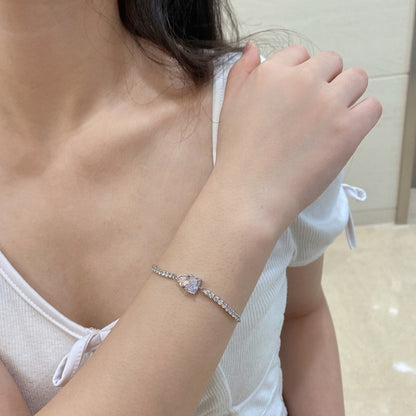 [Clover Jewelry]Dazzling Unique Multi Shape Lover Bracelet