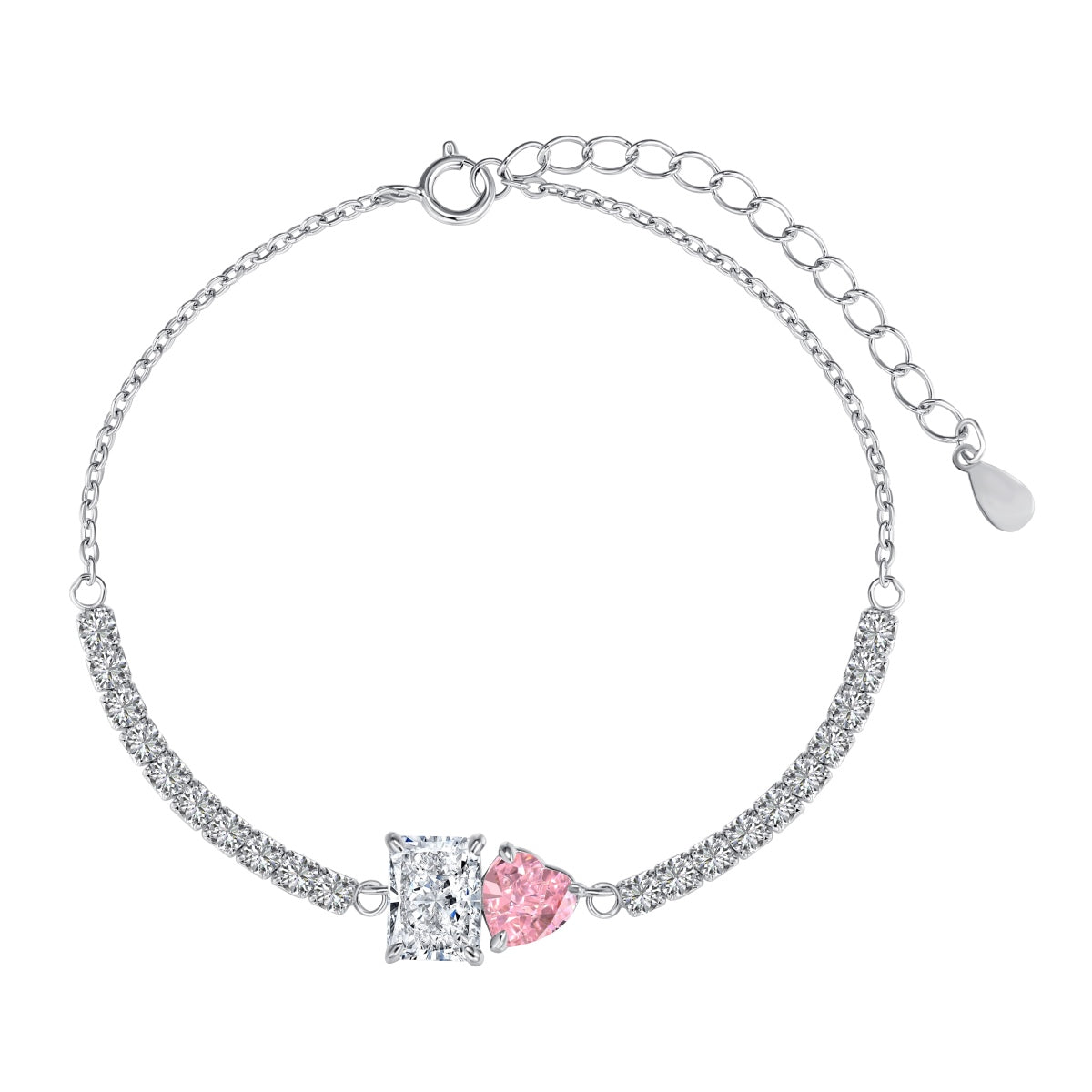 [Clover Jewelry]Dazzling Unique Multi Shape Lover Bracelet