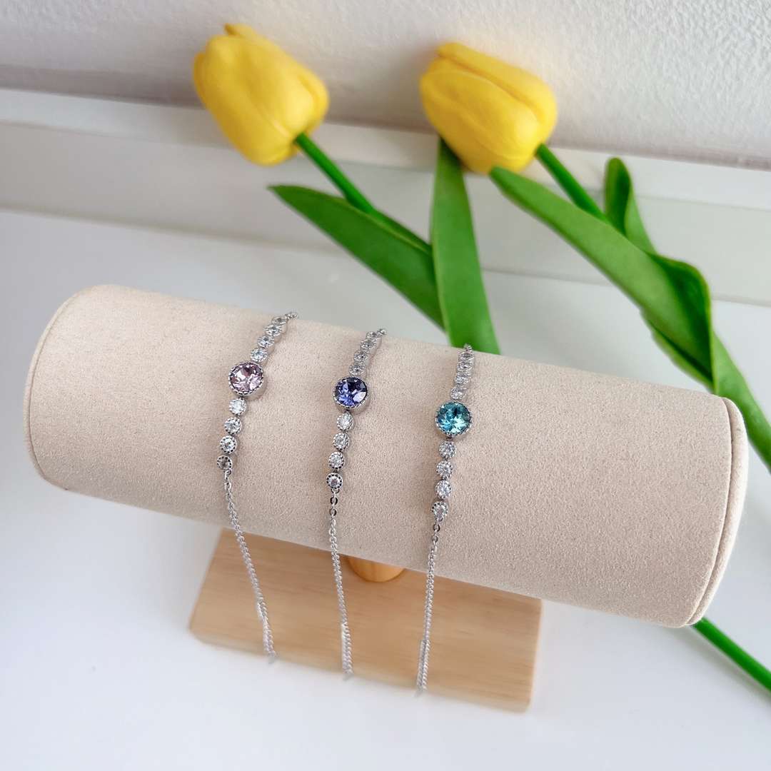 [Clover Jewelry]Luxurious Heart Of The Ocean Bracelet