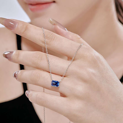 [Clover Jewelry]Luxurious Square Shape Colorful Necalack