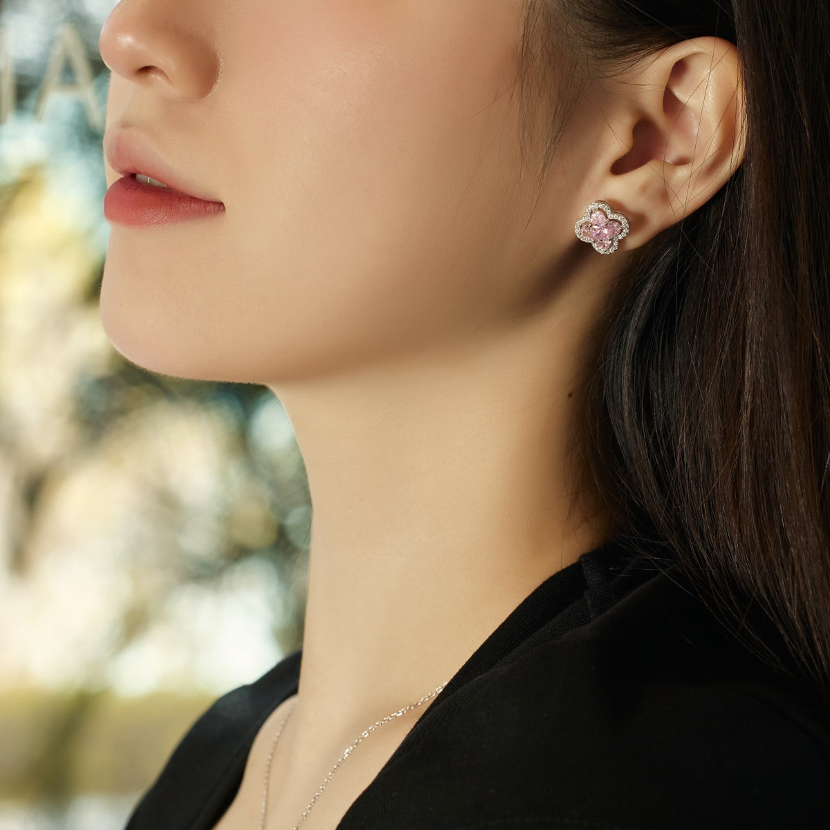 [Clover Jewelry]Lucky Four-Leaf Clover Exquisite Earrings