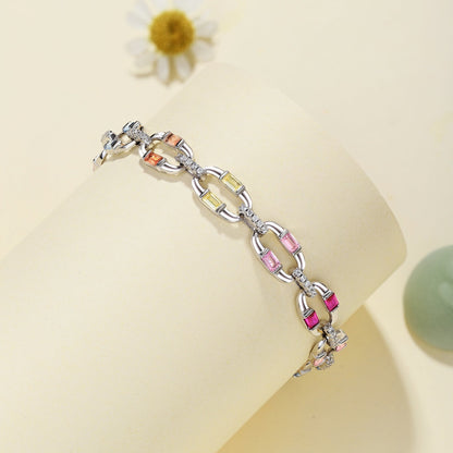 [Clover Jewelry]Dazzling Colorful Daily Bracelet