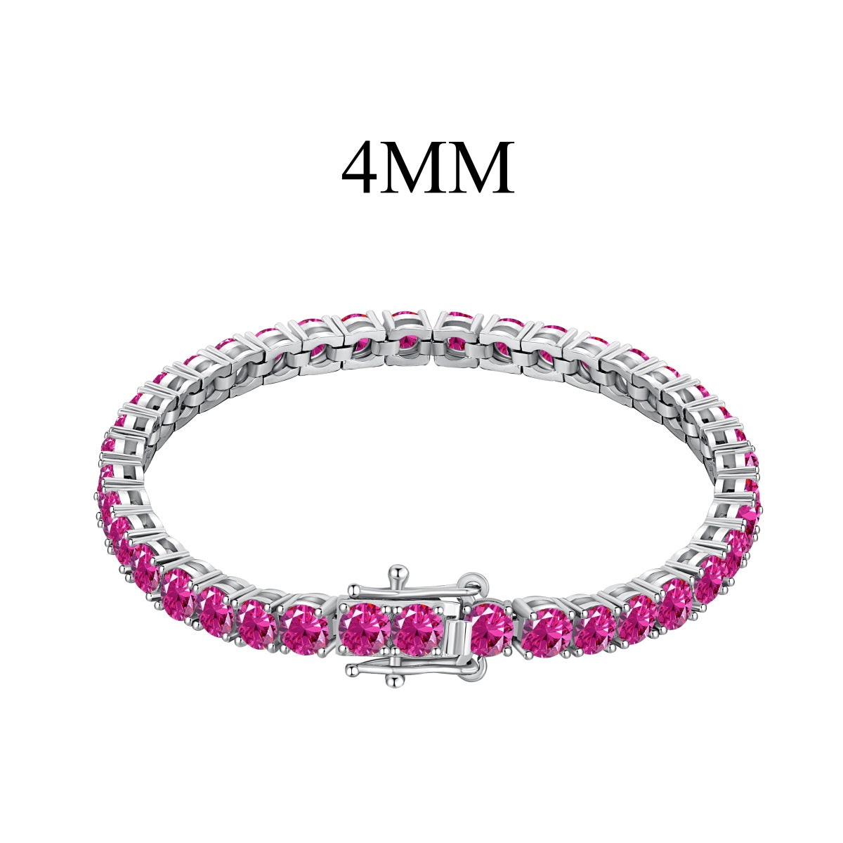 [Clover Jewelry]Radiant Colorful Round Cut Party Bracelet