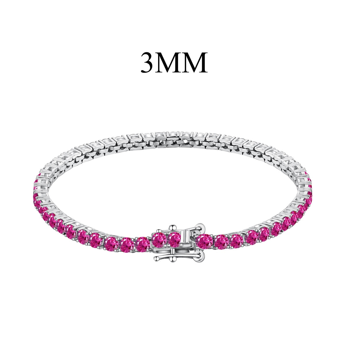 [Clover Jewelry]Radiant Colorful Round Cut Party Bracelet