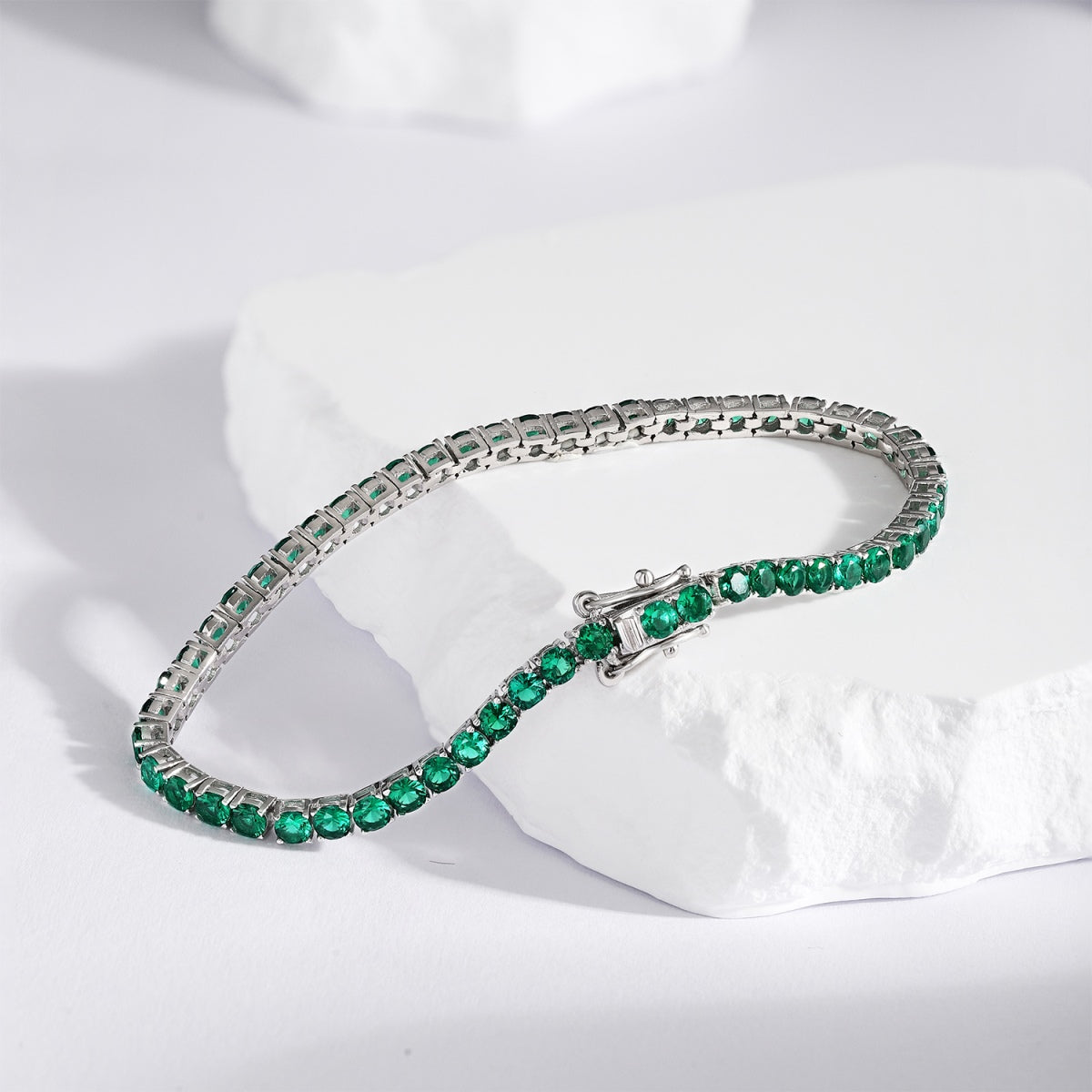 [Clover Jewelry]Radiant Colorful Round Cut Party Bracelet