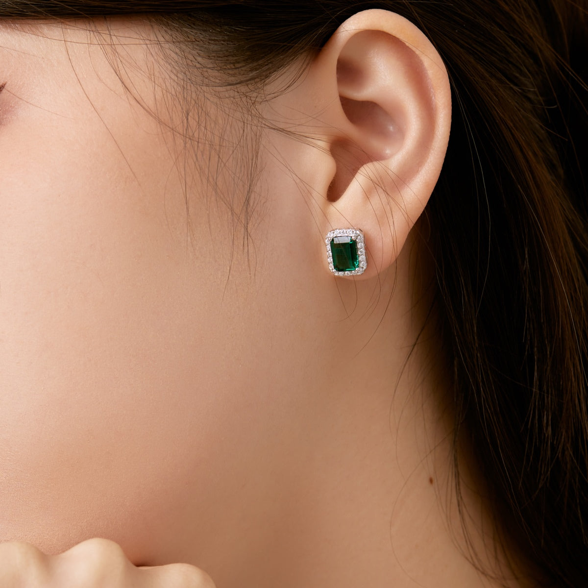 [Clover Jewelry]Luxurious Dainty Emerald Cut Banquet Earrings