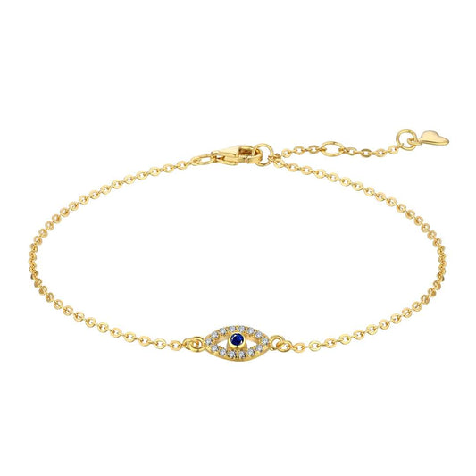 [Clover Jewelry]Evil Eye Shape Necklace