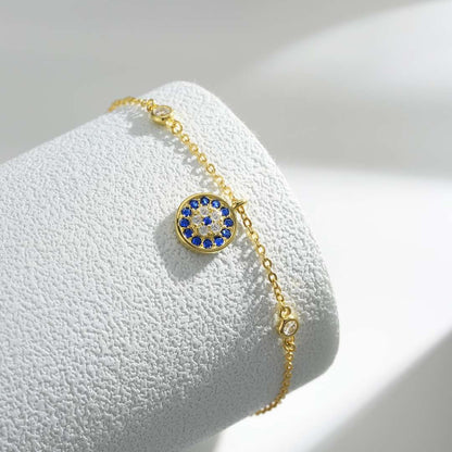 [Clover Jewelry]Devil's Eye Round Shape Bracelet